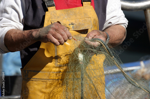 main de pêcheur