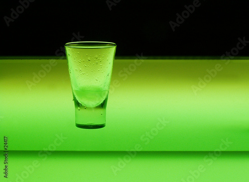 glass in green glass in green