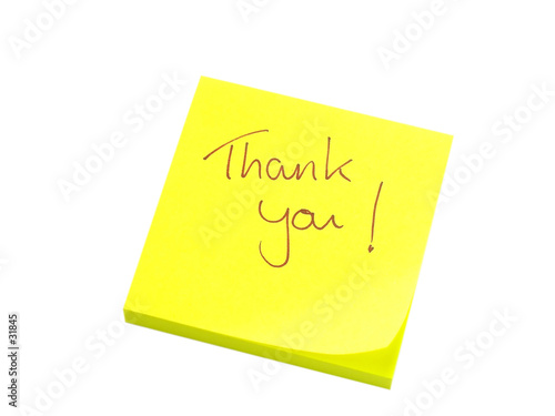 thank you note