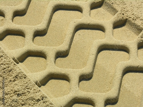 Foto: trace in the sand trace in the sand
