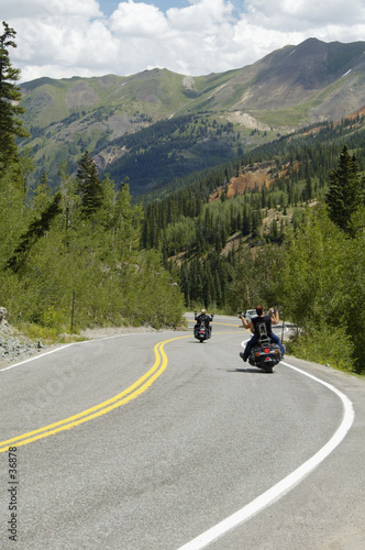 Photo: scenic mountain highway scenic mountain highway