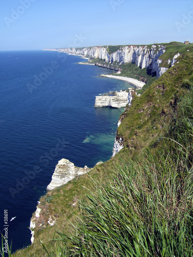 sur les falaises après fécamp