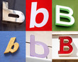 alphabet urbain, lettre b