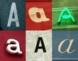 alphabet urbain, lettre a