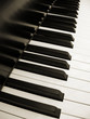 piano keyboard in sepia piano keyboard in sepia