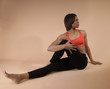 woman stretching
