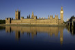 houses of parliament reflected in the river thames