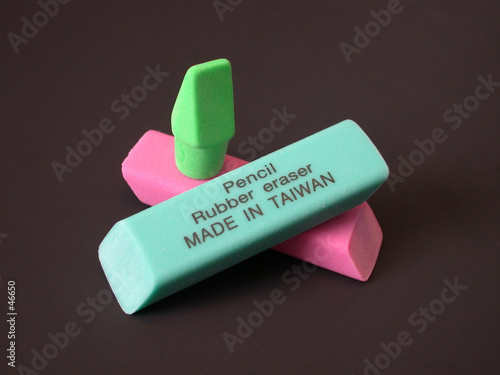 rubber eraser - made in taiwan