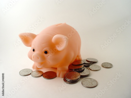 Photo: piggy bank with money piggy bank with money