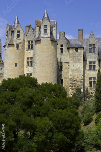castle walls montreuil-bellay loire valley france castle walls montreuil-bellay loire valley france