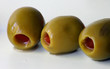 three stuffed olives