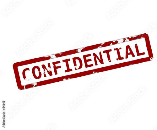 confidential ink stamp