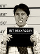 annoyed man - prisoner mugshot