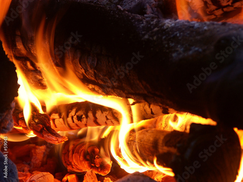 feu de bois