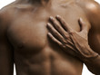 tose masculin musclé et une main d'un métis tose masculin musclé et une main d'un métis