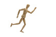 running mannequin side