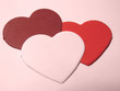 Three Hearts In Red Three Hearts In Red