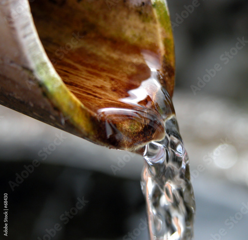 bamboo fountain-detail