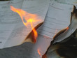 documents in fire - 1