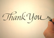 callligraphy thank you