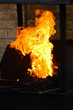 flamme de la forge
