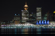 night skyline of downtown vancouver night skyline of downtown vancouver