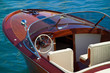 wooden luxury tender at monaco