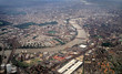london from the air, looking east