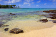 sand, sea and sky on the southern tip of mauritius