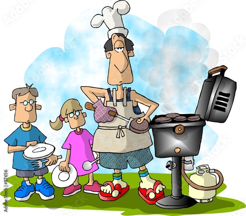 Photo: family barbeque family barbeque