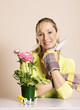 gardener with tools