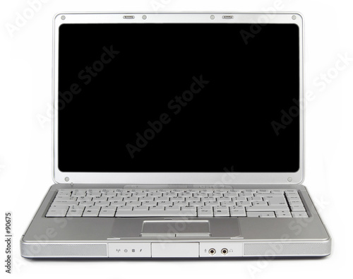 Laptop Screen Wire on Photo  Modern Widescreen Laptop With A Blank Screen For Y    Douglas