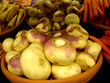 white round radishes