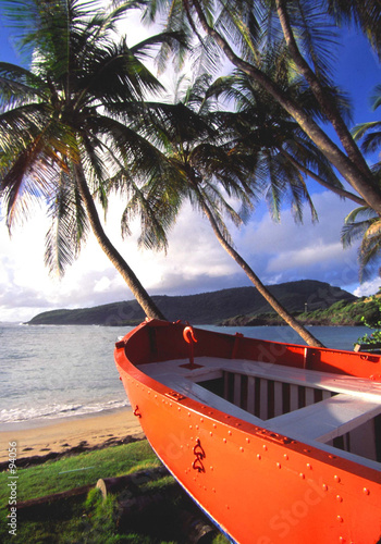 orange boat
