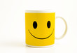 mug with happy face