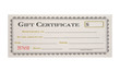 gift certificate