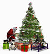 santa at work