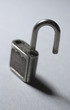 the open padlock
