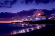 santa monica pier at sunset santa monica pier at sunset