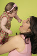 playing with baby