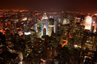 new york city (nyc) stadtübersicht manhatten nacht