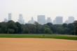 new york city skyline vom central park aus