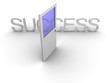 door to success open