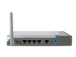 Foto: wireless router showing ports isolated wireless router showing ports isolated