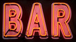 red neon bar sign