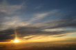 coucher de soleil en plein ciel