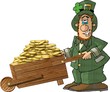 leprechaun with a load of gold leprechaun with a load of gold