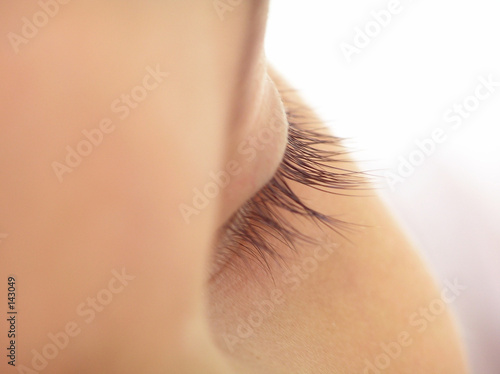 close-up of eye of a child
