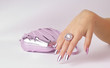 hand and bag