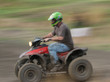 man on a quad bike racing